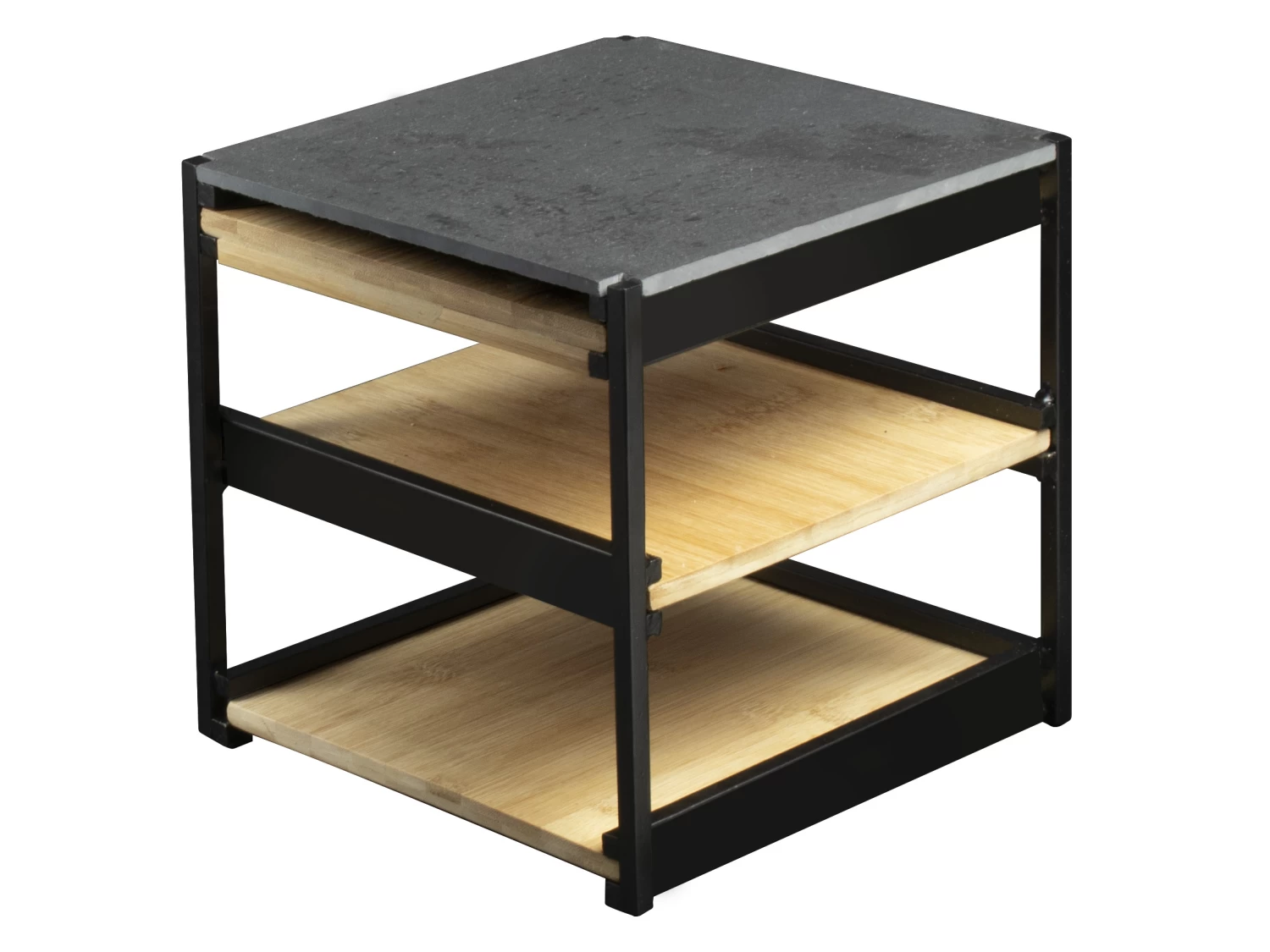 Gusta Etagere / Serveertoren Kubus - Zwart - 3-laags - Afbeelding 3
