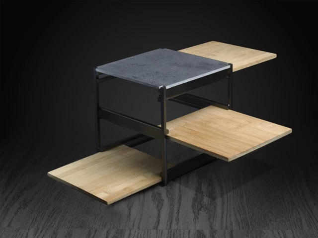 Gusta Etagere / Serveertoren Kubus - Zwart - 3-laags - Afbeelding 6