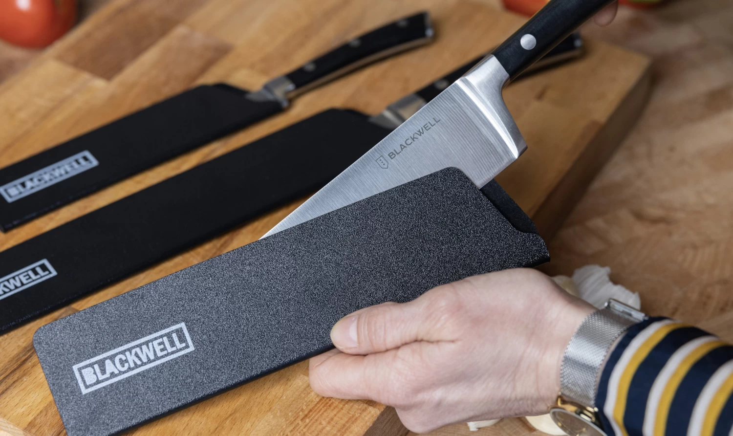 Blackwell Mesbeschermer - Universeel - Zwart - Voor Messen Met Een Lemmet Tot 22 Cm - Afbeelding 2