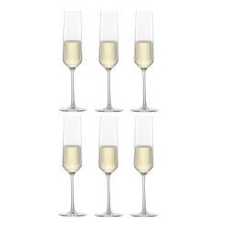 Zwiesel Glas Champagneglazen Pure - 215 Ml - 6 Stuks