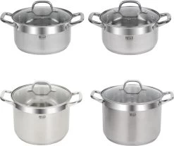 Resto Kitchenware Kookpan Libra 3.6 + 4.6 + 8 + 10 Liter - Inductie En Alle Andere Warmtebronnen