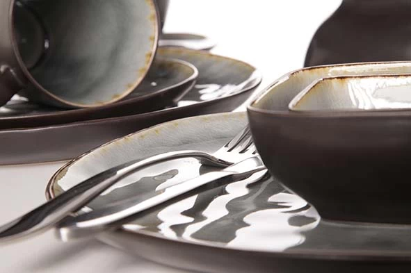 Cosy & Trendy Kleine Schaal Laguna Blue Grey 20 X 17 Cm - Afbeelding 2