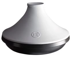 Emile Henry Tajine Delight - Zwart / Wit - Inductie - ø 33.5 Cm / 4 Liter