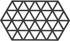 Zone Denmark Pannenonderzetter Triangles - Black - 24 X 14 Cm