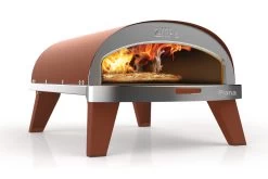 ZiiPa Pizza Oven Piana - Gasmodel - Met Thermometer - Terracotta - Voor ø 30 Cm Pizza's - Roterende Pizzasteen