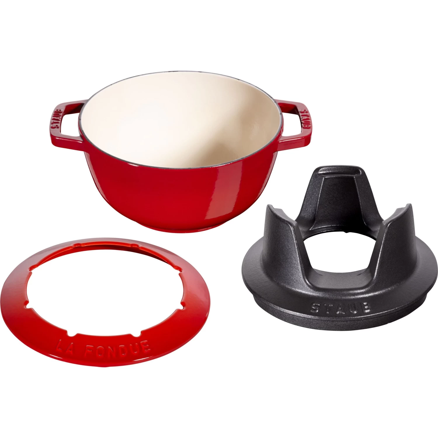 Staub Fondueset Kersenrood - ø 20 Cm / 2.36 Liter - Afbeelding 5