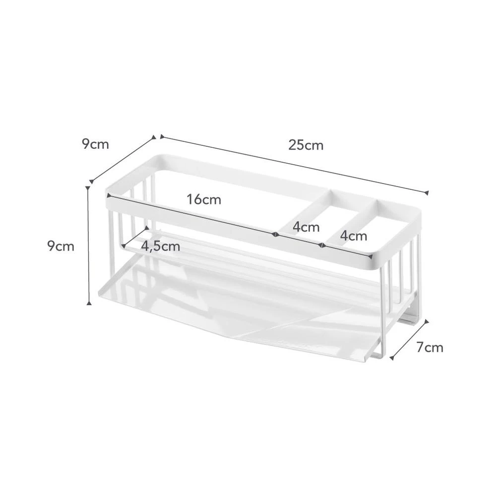 Yamazaki Gootsteenorganiser Tower Wit - Afbeelding 6