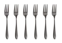 Sambonet Gebaksvorkjes Velvet Zwart 6 Stuks