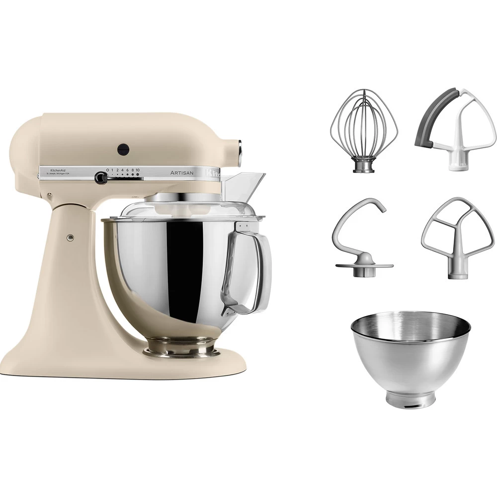 KitchenAid Keukenmachine Artisan - Kantelbare Kop - Fresh Linen - 4.8 Liter - 5KSM175PSEFL - Afbeelding 2