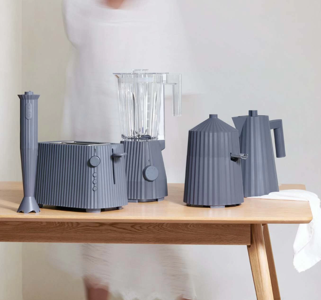 Alessi Citruspers Plissé - Elektrisch - Grijs - Michele De Lucchi - MDL07 G - Afbeelding 4