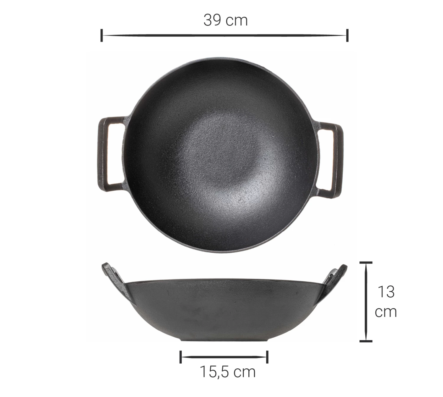 Blackwell Wokpan / Wadjan - Gietijzer - ø 32 Cm - Zonder Anti-aanbaklaag - Afbeelding 5