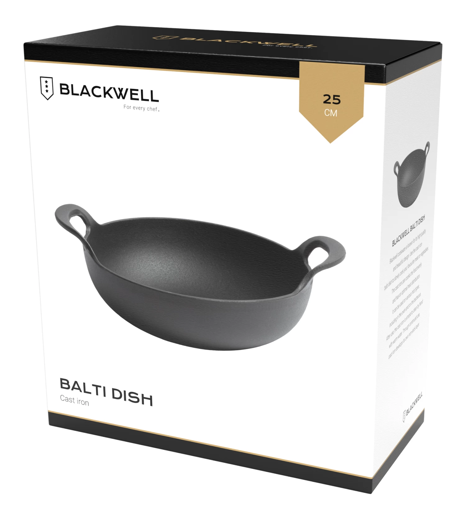 Blackwell Balti Dish - Gietijzer - Zwart - ø 25 Cm / 2.7 Liter - Afbeelding 9