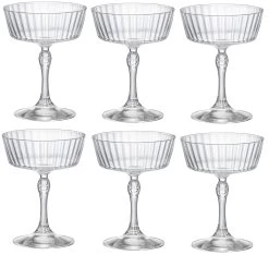 Bormioli Rocco Cocktailglazen America 20's - 270 Ml - 6 Stuks