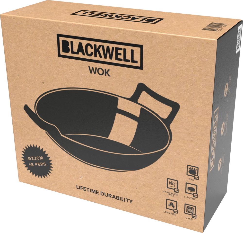 Blackwell Wokpan / Wadjan - Gietijzer - ø 32 Cm - Zonder Anti-aanbaklaag - Afbeelding 7
