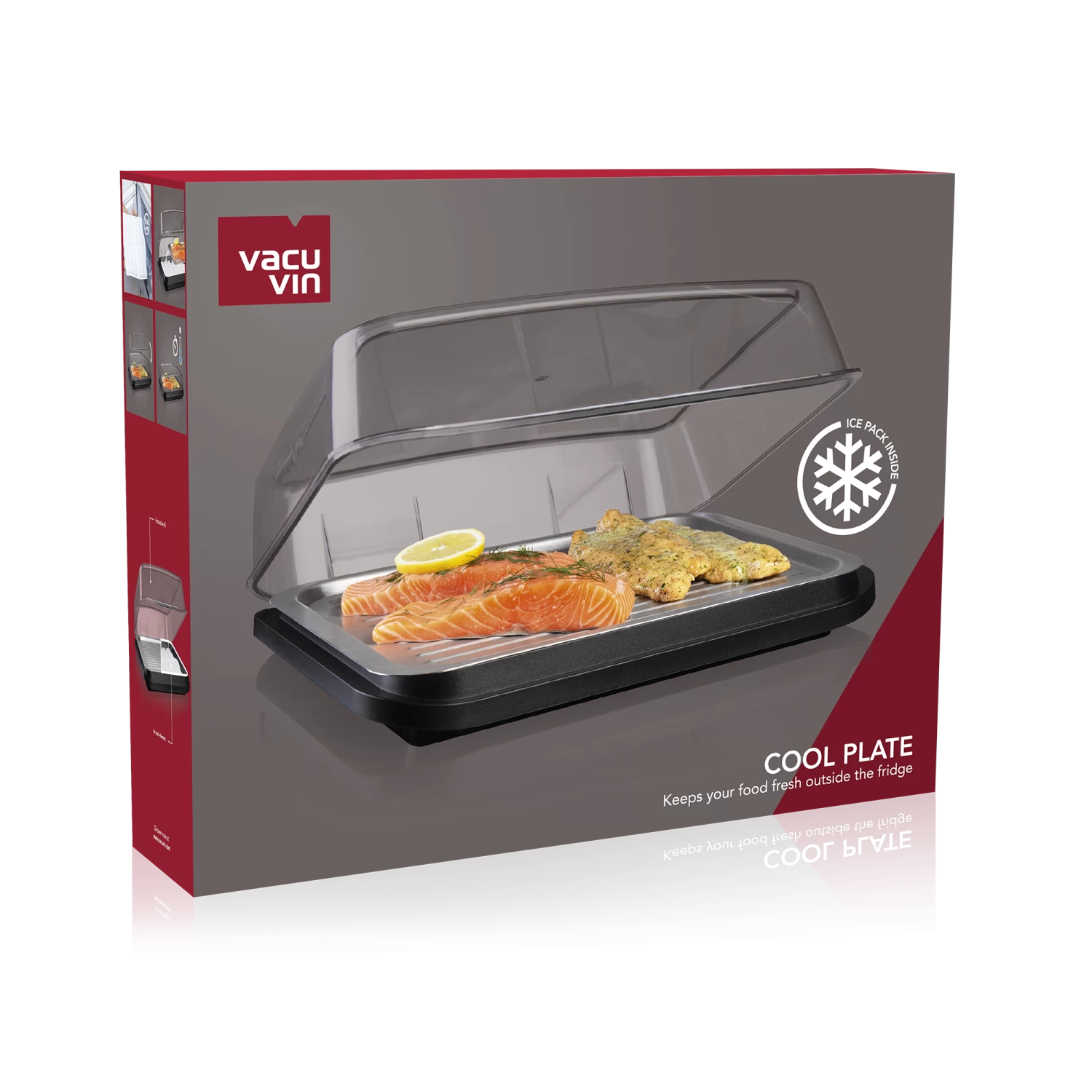 Vacu Vin Koelhoudplaat Active Cool Plate - Zwart - Afbeelding 4