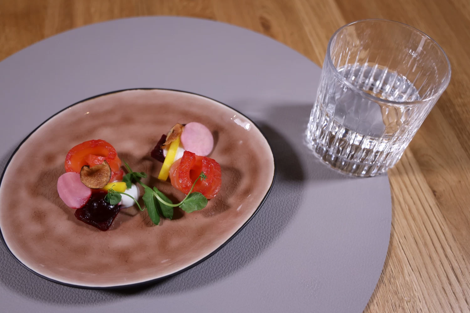 Jay Hill Placemats - Vegan Leer - Grijs / Blauw - Dubbelzijdig - ø 38 Cm - 6 Stuks - Afbeelding 4