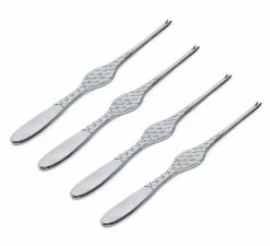 Alessi Kreeftenvork Colombina Fish - FM23/34S4 - 4 Stuks - Door Doriana & Massimiliano Fuksas