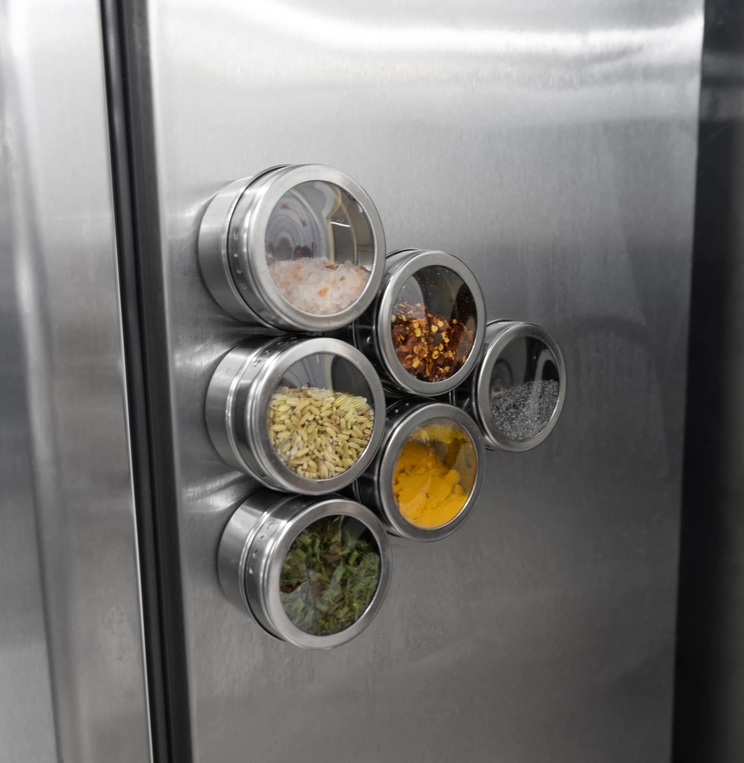 Blackwell Kruidenpotjes Magnetisch - Inclusief 9 Potjes - RVS - Afbeelding 4
