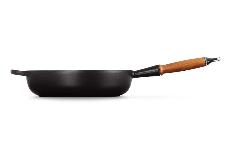 Le Creuset Hapjespan Signature - Mat Zwart - ø 28 Cm / 3.6 Liter- Geëmailleerde Anti-aanbaklaag - Afbeelding 3