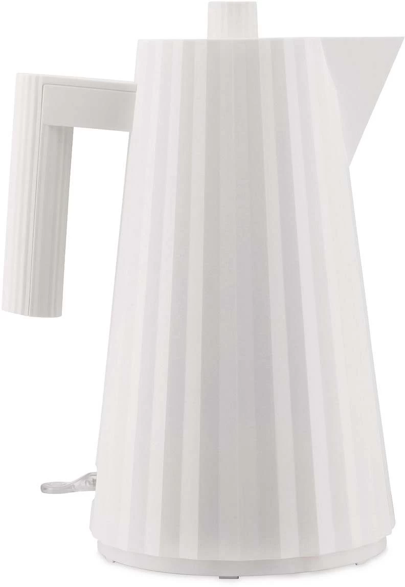 Alessi Waterkoker Plissé - Droogkookbeveiliging - Wit - Michele De Lucchi - 1.7 Liter - MDL06 W