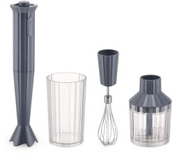 Alessi Staafmixer Set Plissé - Grijs - Michele De Lucchi - MDL10S G