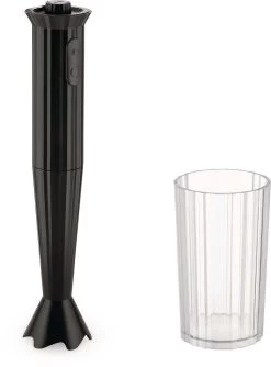 Alessi Staafmixer Plissé - 2 Standen - Zwart - Michele De Lucchi - MDL10 B