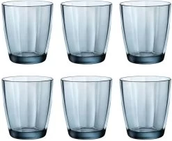 Bormioli Rocco Waterglazen Pulsar - Blauw - 300 Ml - 6 Stuks