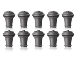Vacu Vin Wijnstopper Vacuum Wine Stopper - Grijs - 10 Stuks