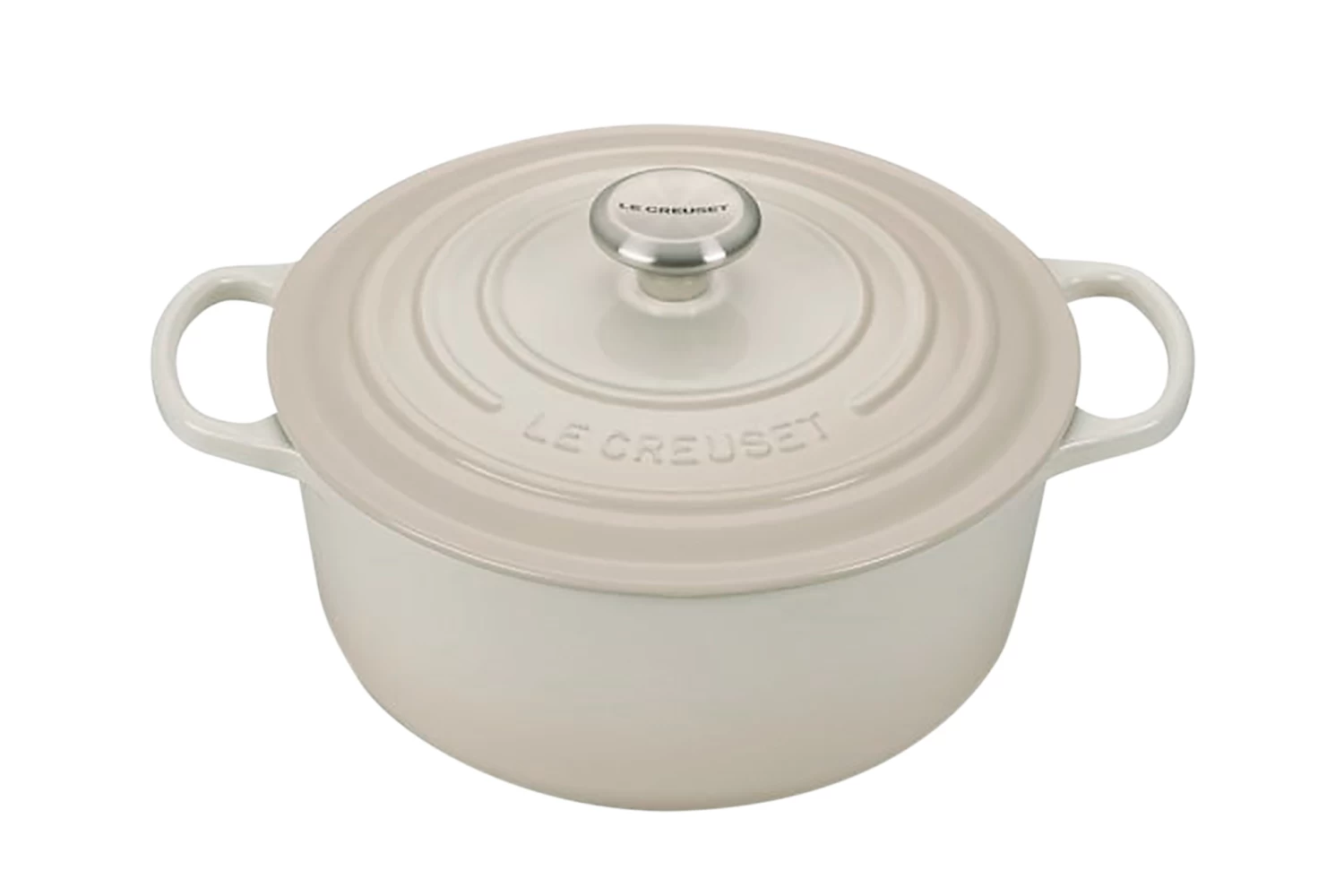 Le Creuset Braadpan Signature - Meringue - ø 26 Cm / 5.3 Liter - Afbeelding 2