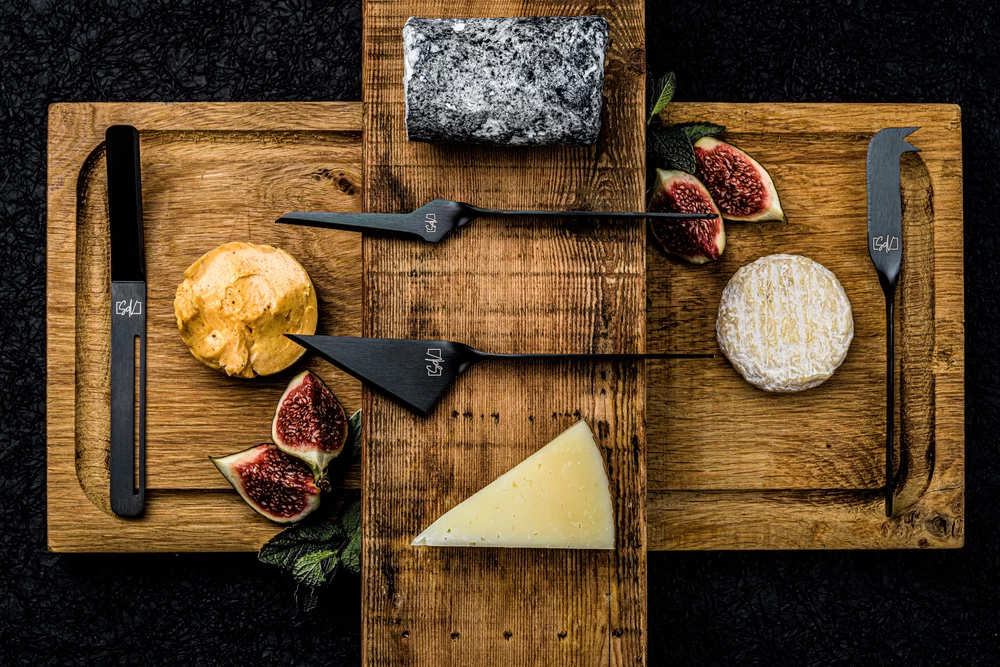 Laguiole Style De Vie Kaasmes En Botermes Zwart- 6 Stuks - Afbeelding 3