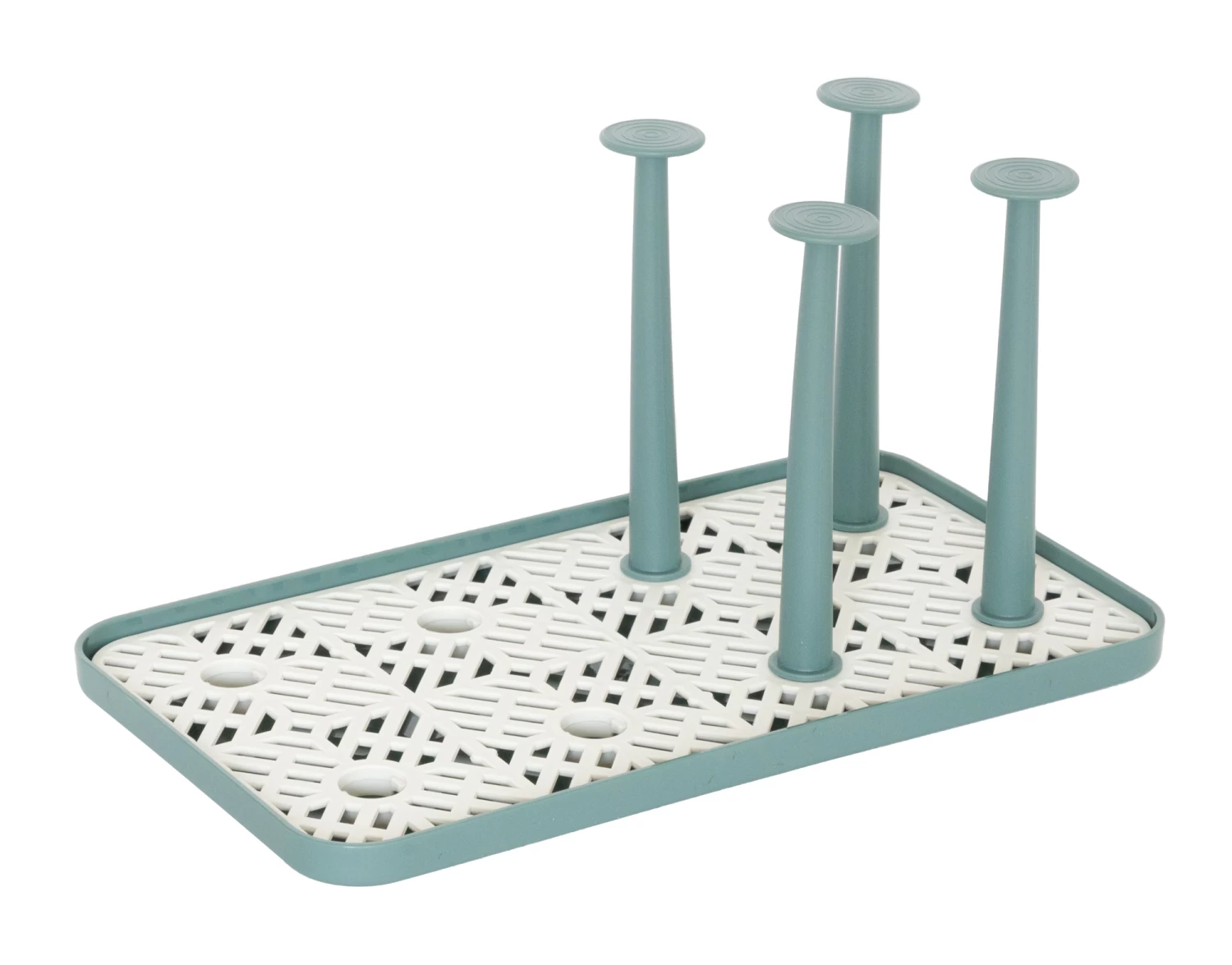 Sareva Afdruiprek Glazen / Flessendroger - Groen - 8 Glazen - Afbeelding 3