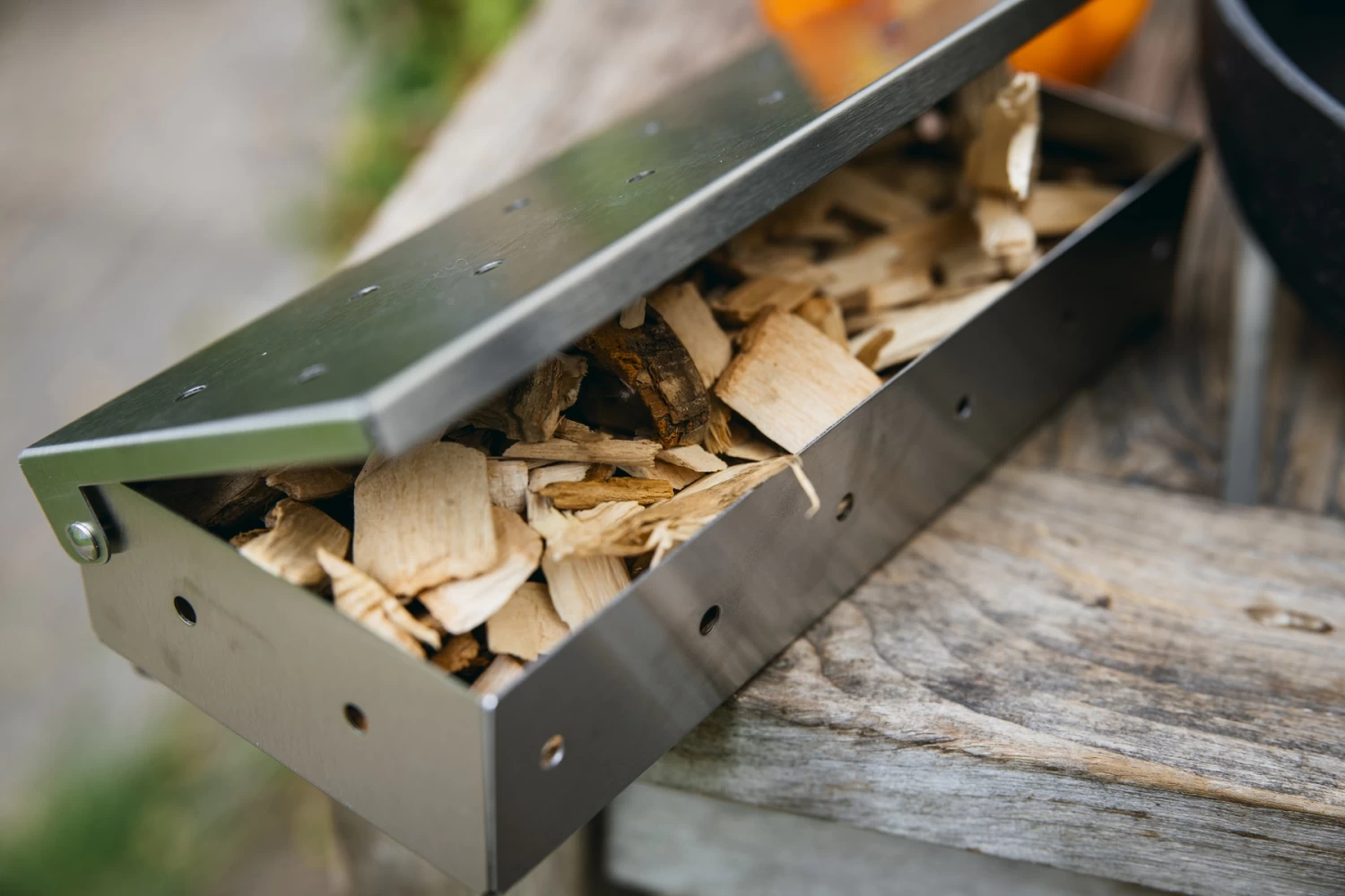 Jay Hill BBQ Smoker Box / Rookbox - RVS - 22 X 9 X 4 Cm - Afbeelding 3