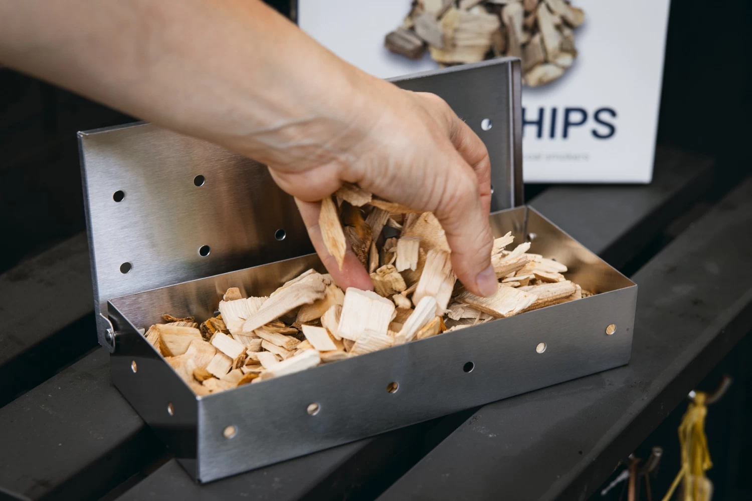 Jay Hill BBQ Smoker Box / Rookbox - RVS - 22 X 9 X 4 Cm - Afbeelding 2