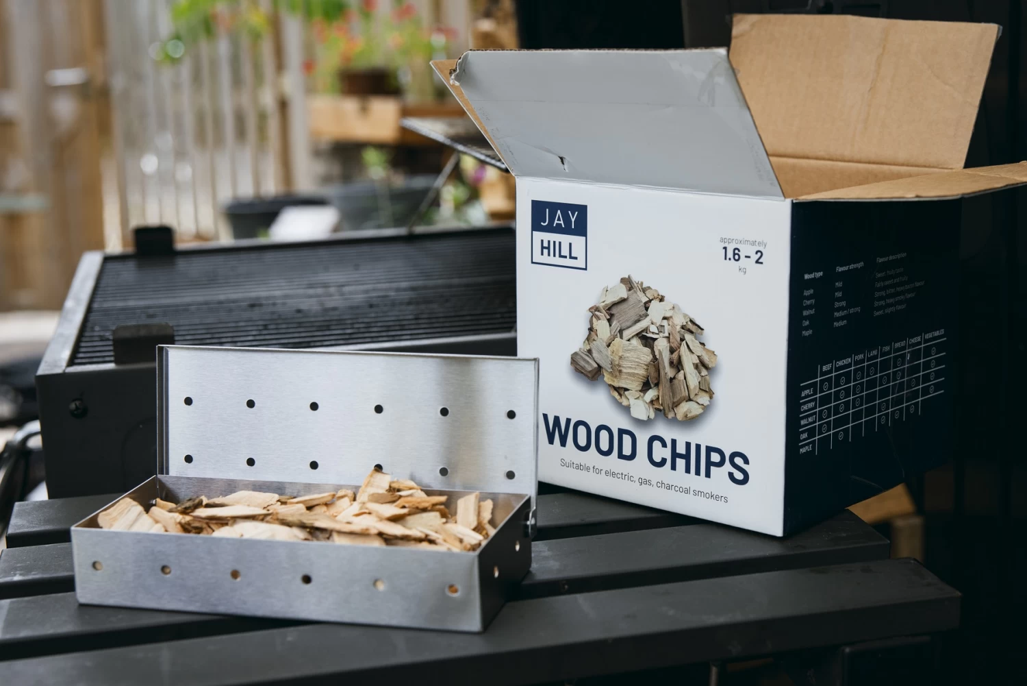 Jay Hill BBQ Smoker Box / Rookbox - RVS - 22 X 9 X 4 Cm - Afbeelding 4