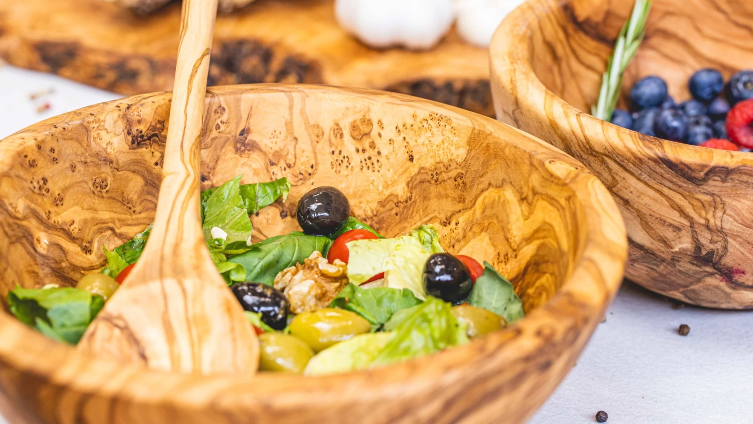 Jay Hill Spatelset (soeplepel, Spatel & Risotto Lepel) Tunea - Olijfhout - Afbeelding 3