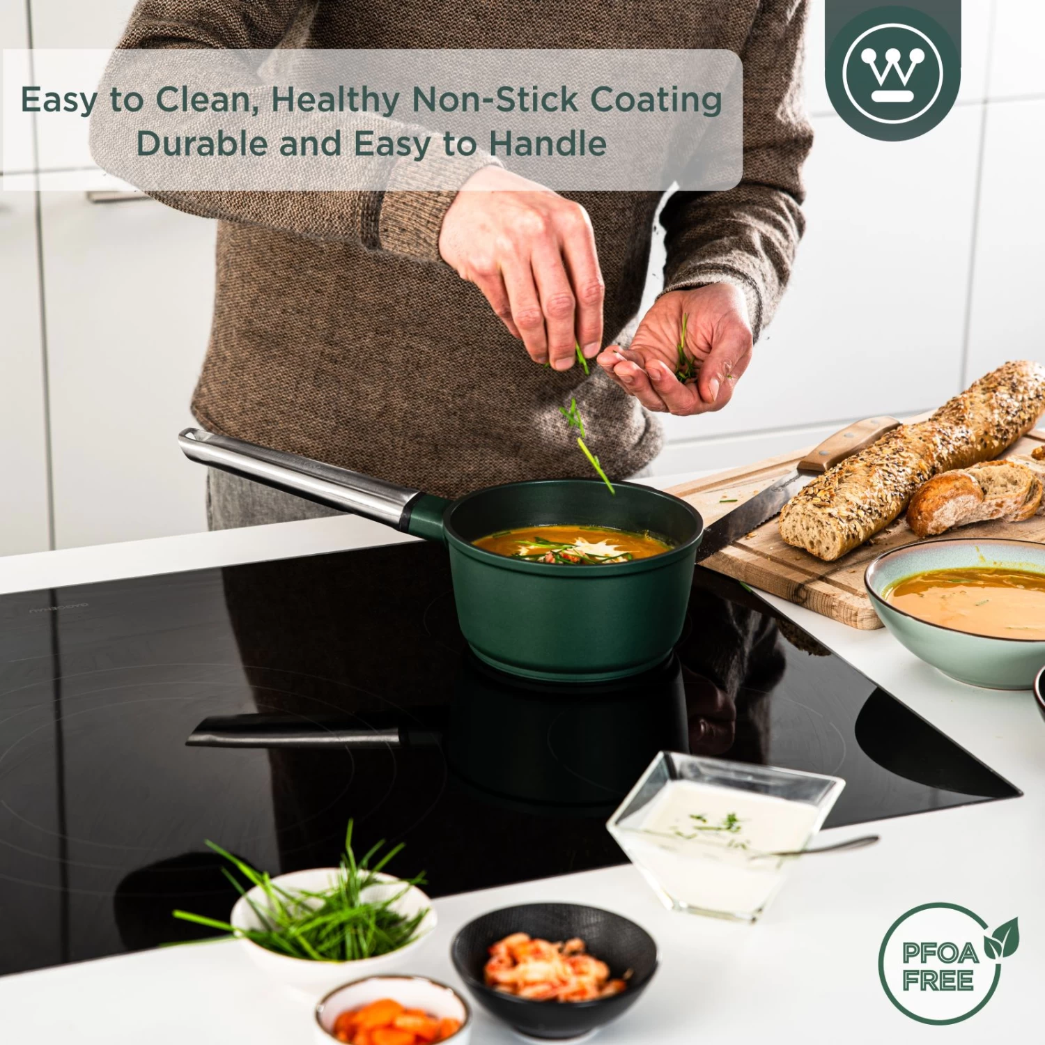 Westinghouse Steelpan Performance - Gracious Green - ø 18 Cm / 1.9 Liter - Afbeelding 3