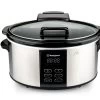 Westinghouse Slowcooker - Uitneembare Keramische Pan - RVS - 6 Liter - WKSC65