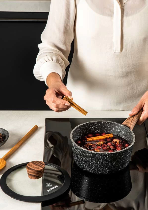 Westinghouse Steelpan Marble Wood - ø 20 Cm / 2.1 Liter - Afbeelding 3