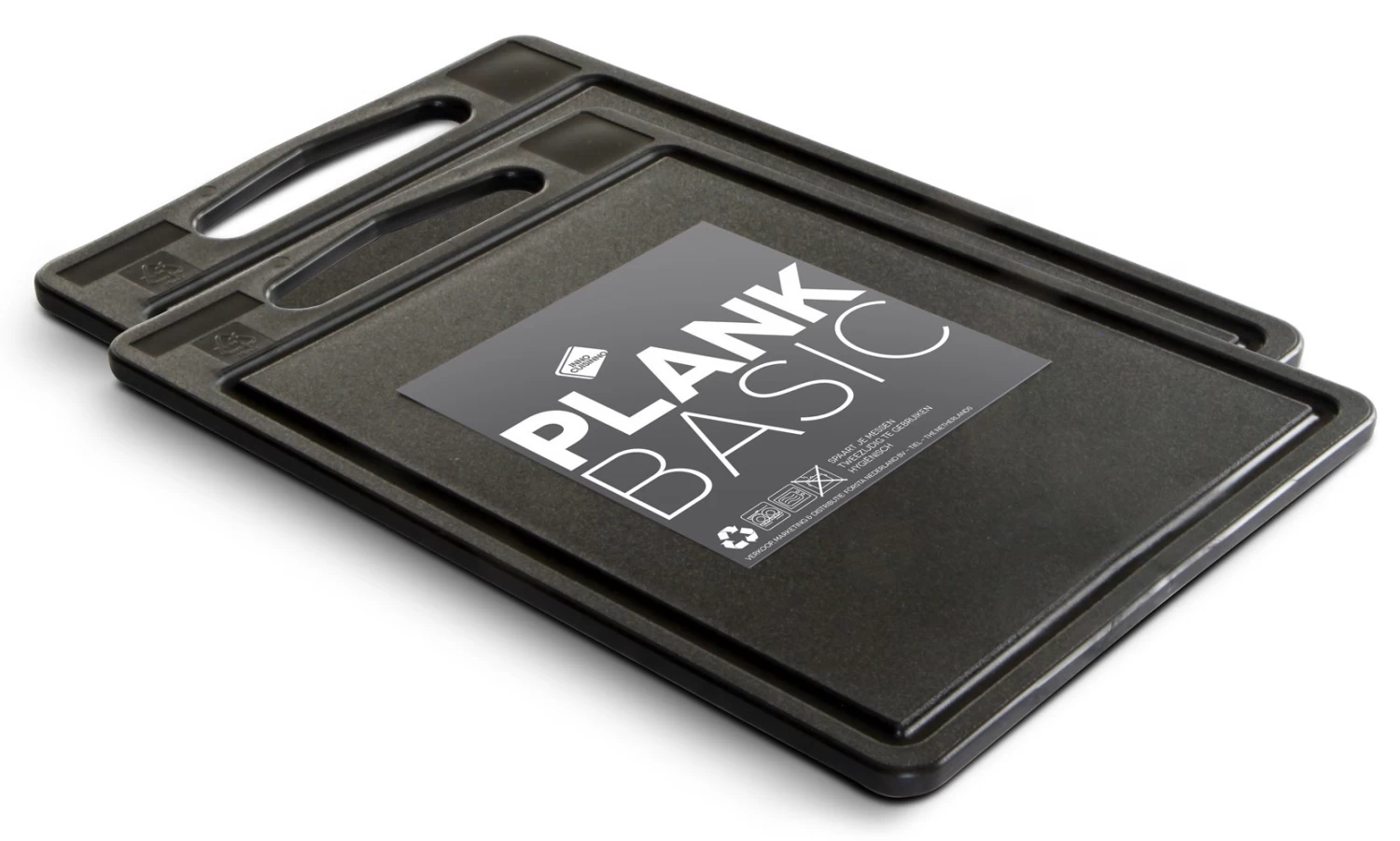 Inno Cuisinno Snijplanken Basic - 35 X 25 Cm - Zwart - 2 Stuks