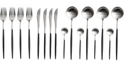 Jay Hill Bestekset - RVS - Zwart - 16-delig / 4 Personen