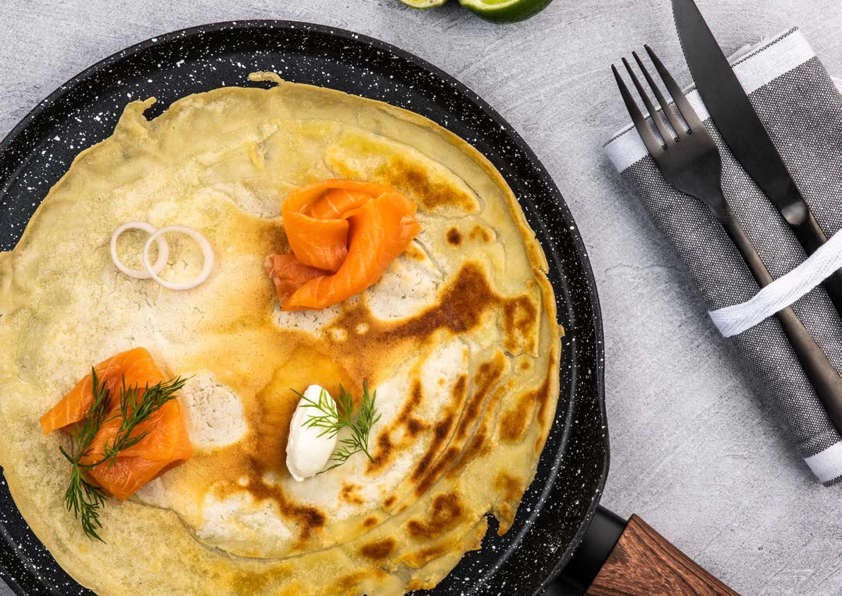 Westinghouse Pannenkoekenpan Marble Wood - ø 28 Cm - Afbeelding 3