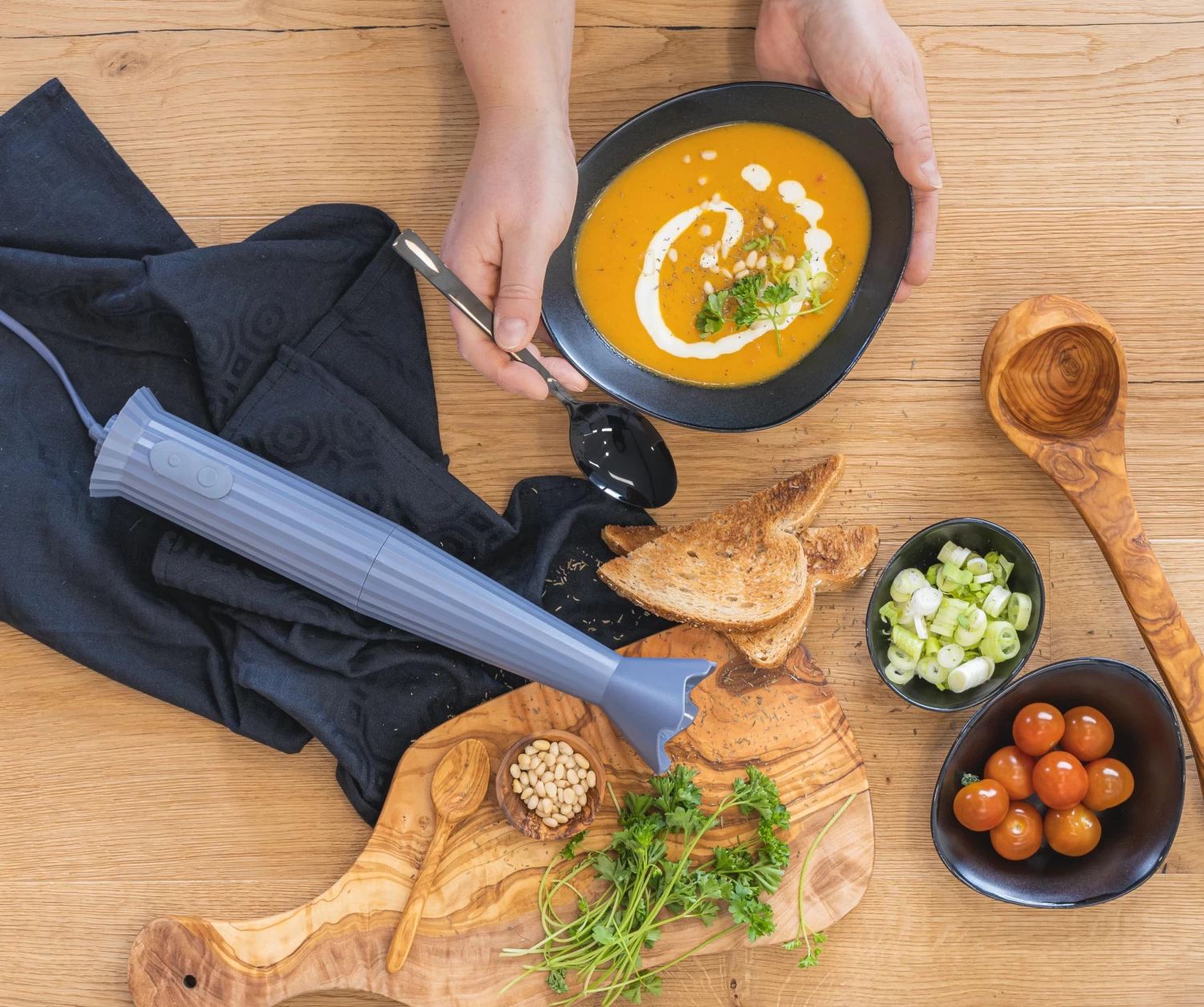 Alessi Staafmixer Set Plissé - Grijs - Michele De Lucchi - MDL10S G - Afbeelding 3