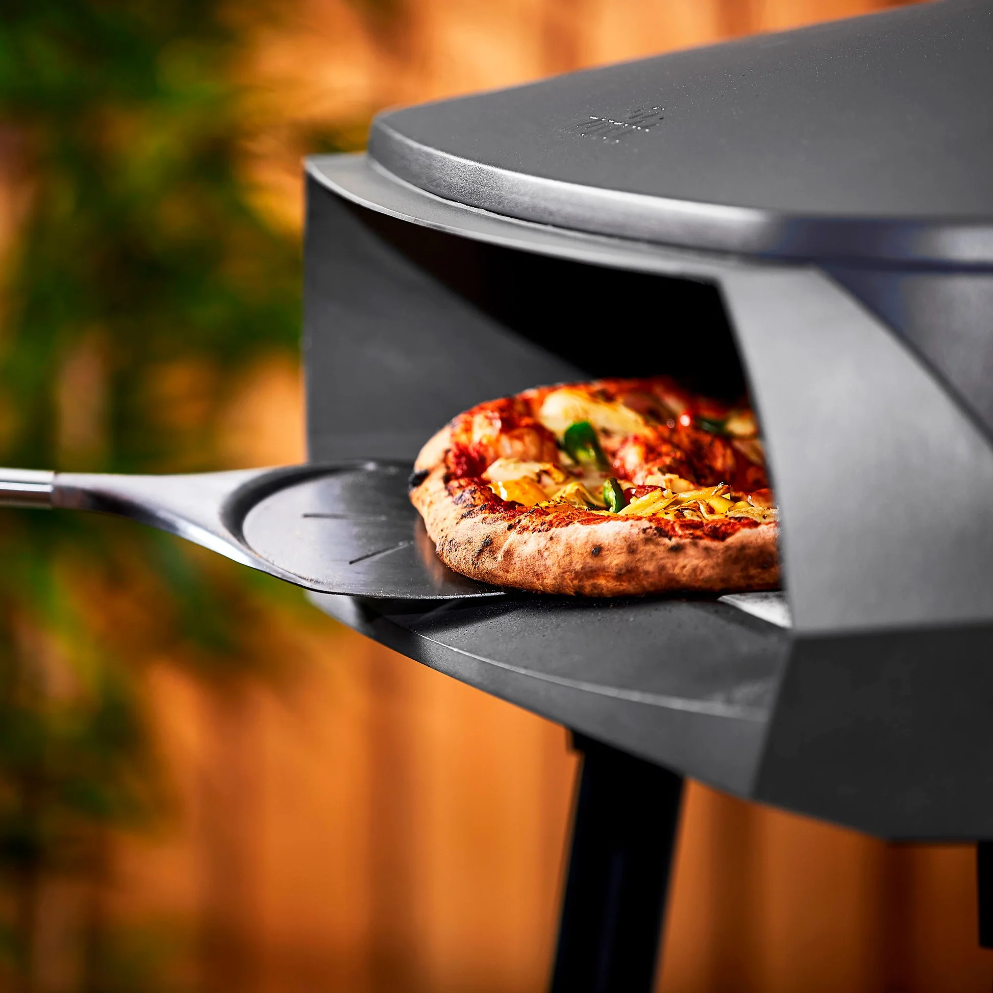 Witt Pizza Oven Etna Rotante - Op Gas Voor Buiten - Mat Grafiet - Voor ø 40 Cm Pizza's - Roterende Pizzasteen - Afbeelding 5