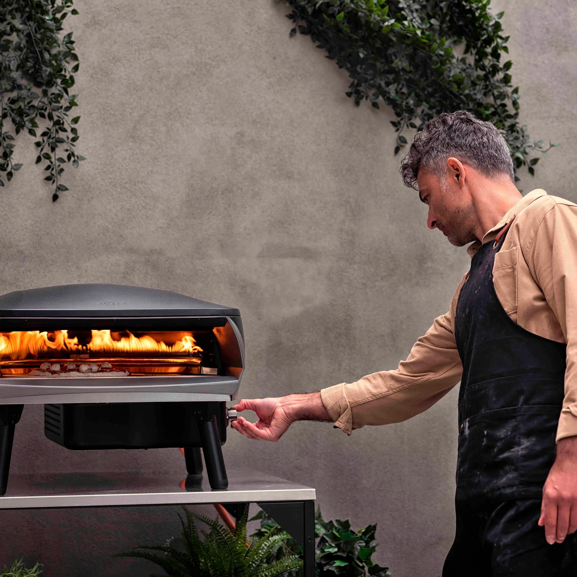 Witt Pizza Oven Etna Rotante - Op Gas Voor Buiten - Mat Grafiet - Voor ø 40 Cm Pizza's - Roterende Pizzasteen - Afbeelding 6